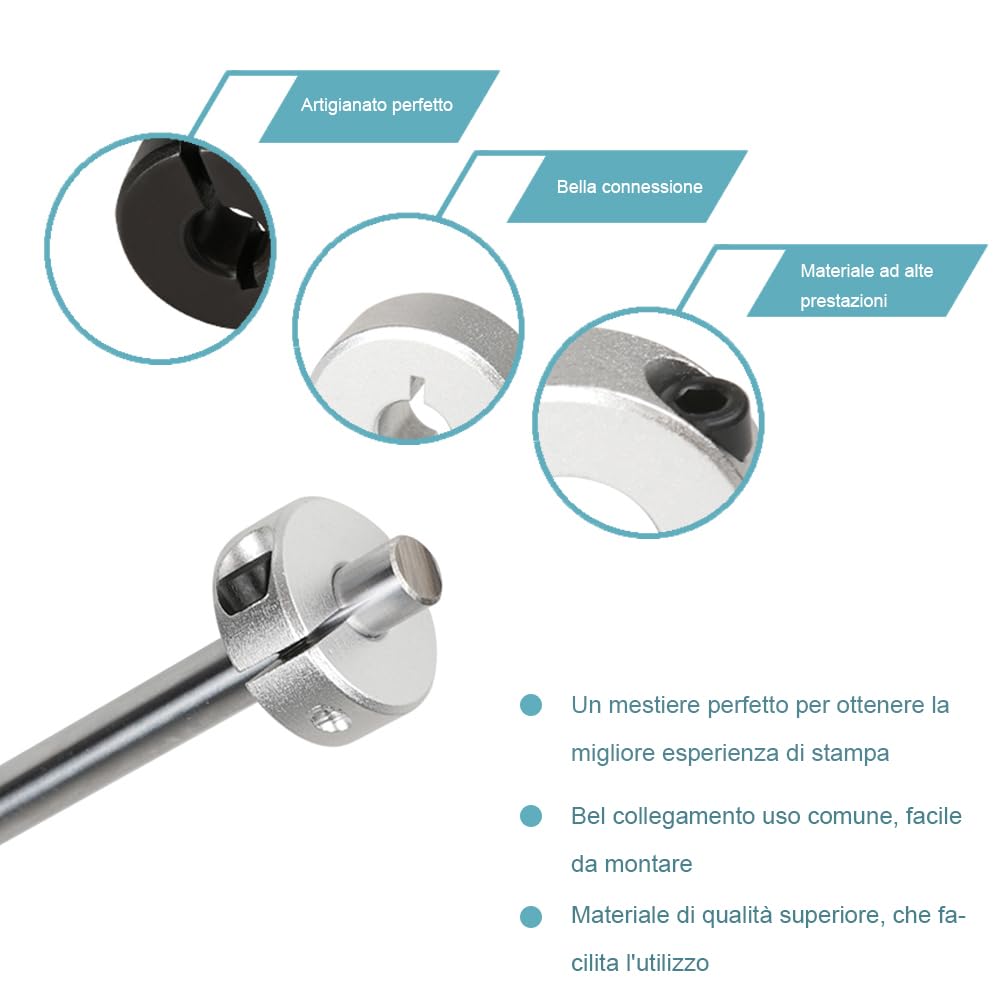Anelli Di Arresto Per Trapano - Set Da 5 Pezzi Con Chiave Esagonale Per Fori Di Precisione - Foto 10