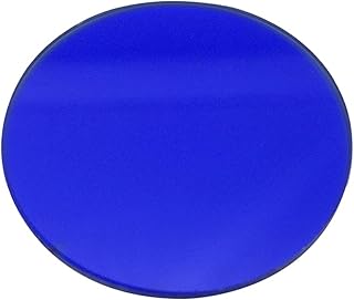 JUIYU Kit de Accesorios para microscopios Microscopio Filtro de Color Verde Azul Amarillo Vidrio Helado Rojo 32 mm 35mm 42mm 45mm Portaobjetos de microscopio (Color : 32mm Blue)