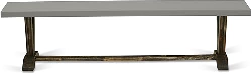 Miniatura 10 de East West Furniture Banco de comedor, 60 x 15 x 18, XB776