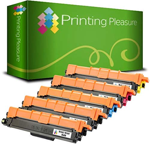 Creative Product 5 (1 Set + 1 Black) Compatible TN-243 TN-247 with CHIP Toner Cartridges for Brother DCP-L3510cdw, DCP-L3550cdw, HL-L3210cw, HL-L3230cdw, MFC-L3710cw, MFC-L3750cdw, MFC-L3770cdw