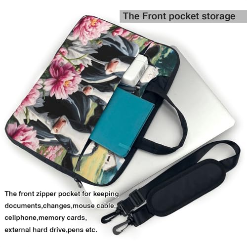 Bolso para portátil floral impermeable 15.6 pulgadas miniatura 6