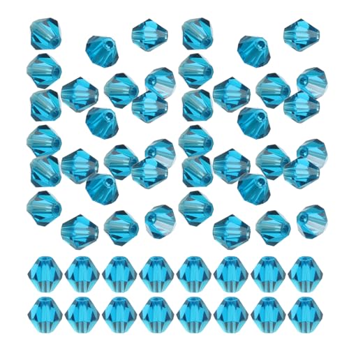 PATIKIL 6mm Bicone Glass Beads