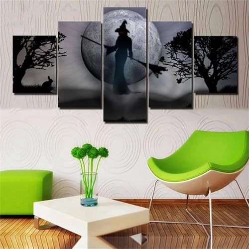 Point de Croix Diamant Arbre de Lune Kit Complet Adulte pour Décoration Murale Salon 100x50
