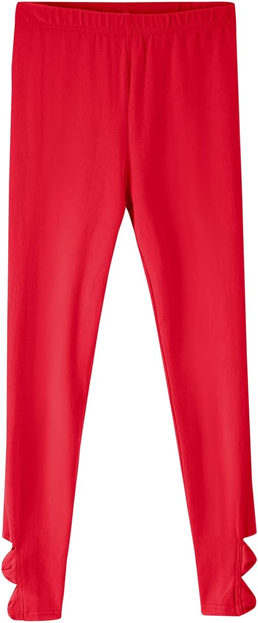 Noomelfish Girls Cotton Bow Stretch Leggings Kids Soft Ankle Length Tights Pants (4-12 Years) - Image 2