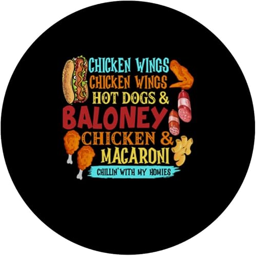 Miniatura 3 de Alitas de pollo para perros calientes y pollo baloney, PopSockets estándar PopGrip