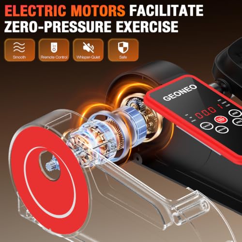 Image of Under Desk Elliptical Machine, Electric Elliptical Leg Exerciser for Senior | Quiet and Compact Electric Seated Pedal Exerciser for Home with Monitor, Remote Control and 12 Adjustable Speeds
