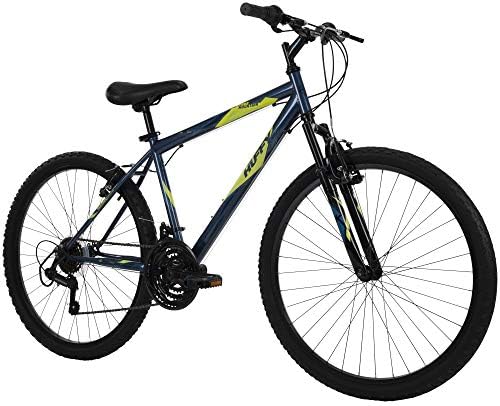 Huffy Hardtail Mountain Bike, Stone Mountain 26 inch, 21-Speed, Lightweight, Dark Blue