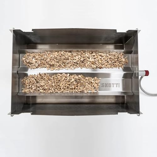 SKOTTI Hack, Feine Räucherchips aus hochwertigen Hölzern, für perfekte Räucherergebnisse beim Grillen