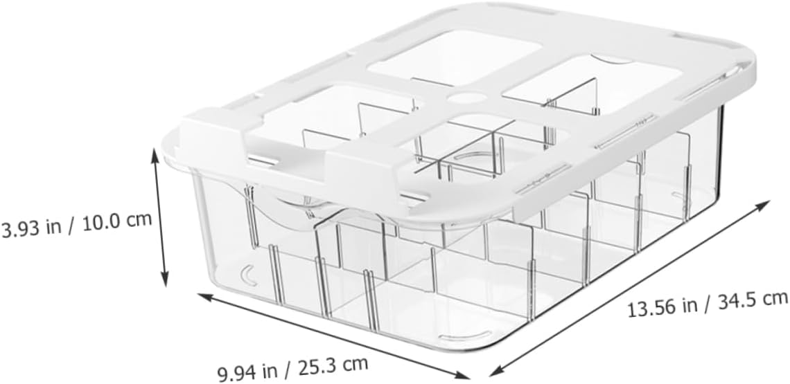BESTYASH Multi Compartment Drawer Type Sock Organizer Box Transparent Underwear Storage for Closet Space Saving Drawer Holder with Dividers for Socks and Clothing