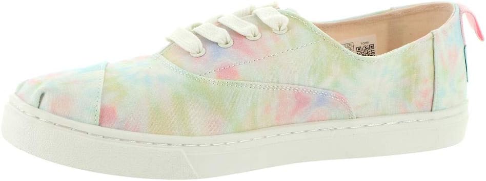 TOMS Cordones Cupsole Girls' Toddler-Youth Slip On 5.5 M US Big Kid White-Tie Dye