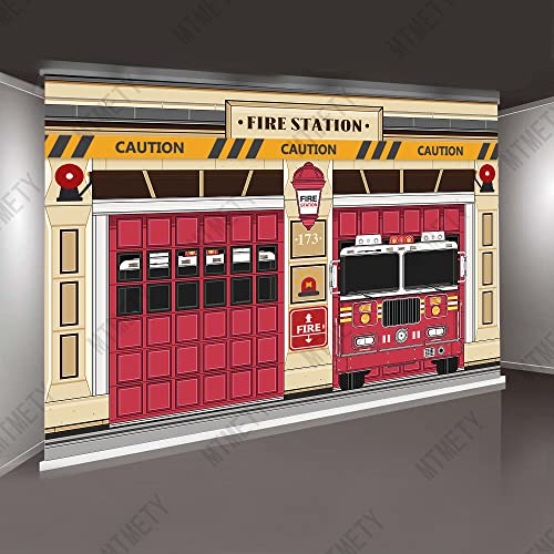 Fondo fotográfico de camión de bomberos 7x5 ft miniatura 3