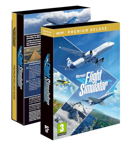 Microsoft Flight Simulator 2020 Premium Deluxe Edition (PC) – Simulateur de Vol Ultra-Réaliste MSFS 2020 – 37 000+ Aéroports, Météo en Temps Réel, Avions & Aéroports Exclusifs – Version Française
