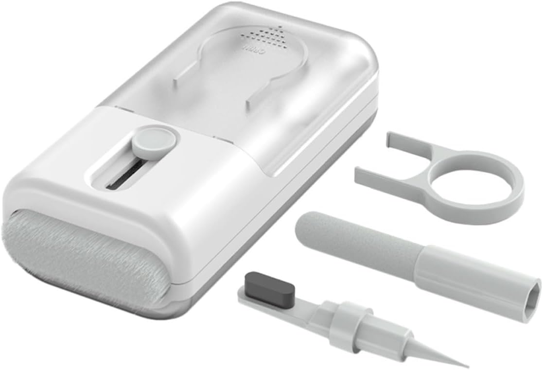 Earbuds Cleaning Kit with Reusable Nylon Brush and Soft Cloth, Multifunctional Earphone Cleaning Tool Compatible with Digital Cameras and Electronic Devices,