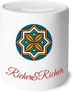 Geometry Morocco Style Pattern Rich and Rich Bank Saving Box Coin