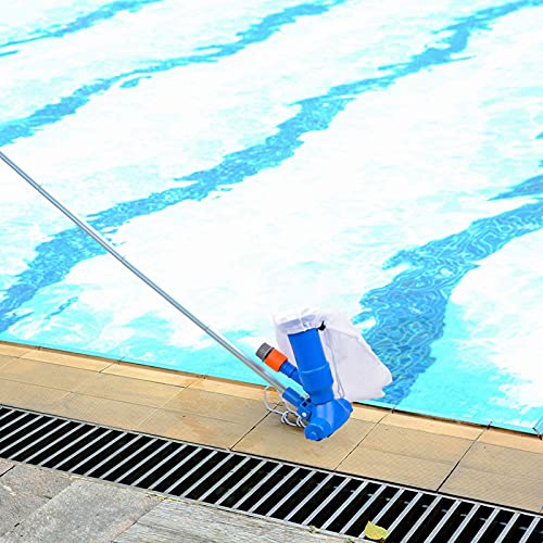 AIZHIYI Kit de aspirador de pó de piscina – Fixa-se à mangueira de jardim, aspirador de pó portátil