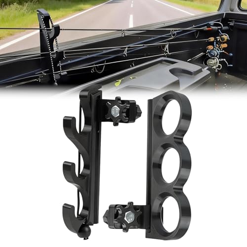for Truck Bed Fishing Rod Holder,Fishing Rod Holder for Specific Truck, Holds 3 Rods with Adjustable...