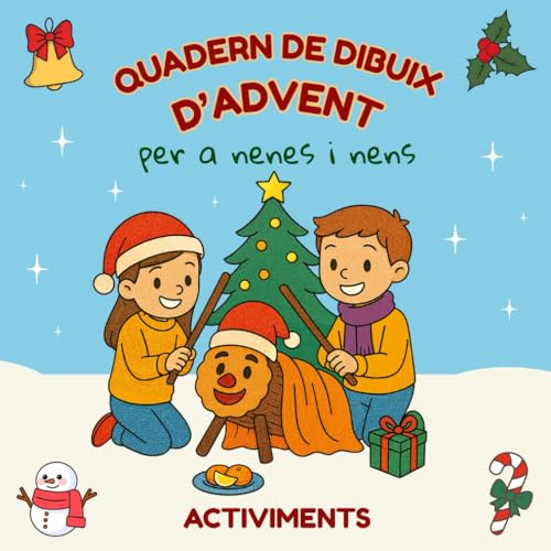 Quadern de dibuix d'advent: Una pàgina cada dia fins Nadal (Mini Activiments)