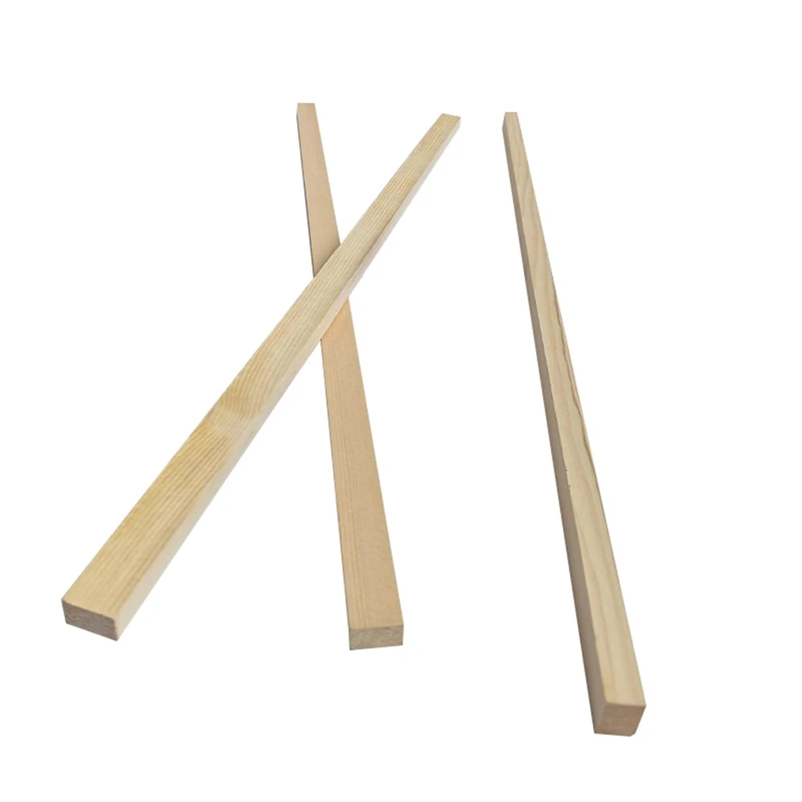 Balsa Wood Sticks， Kołki drewniane Hemlock Niedokończone kwadratowe patyki do majsterkowania 25 cm/20 cm Opakowanie 20-100 sztuk(25cm 50pcs)