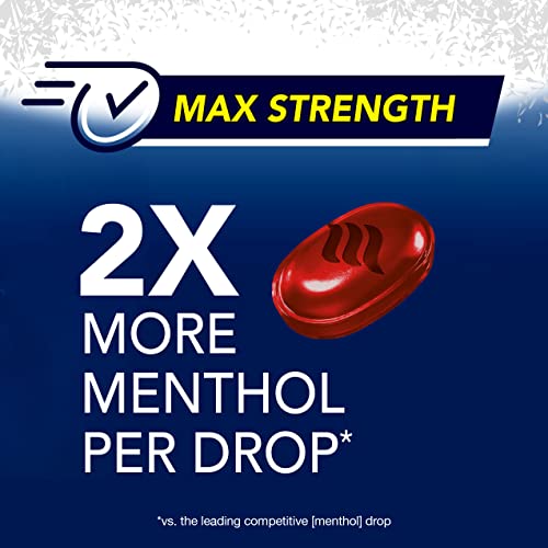 Vicks Vapocool Severe Medicated Sore Throat Drops, Fast-Acting Max Strength Relief, Soothes Sore Throat Pain Caused By Cough, Powerful Vicks Vapors, Menthol, Cherry Noze Flavor, 225Ct (5 45Ct Packs) #TOP3