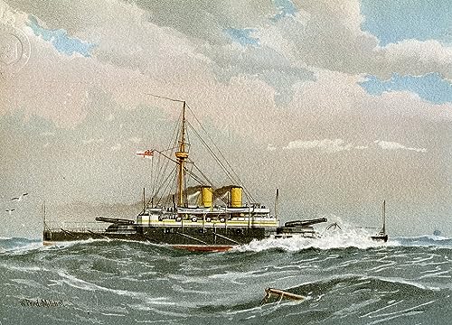 Toile HMS Rodney Royal Navy peinture William Mitchell