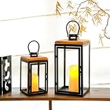 TRIROCKS Zestaw 2 Deacorative Candle Lantern