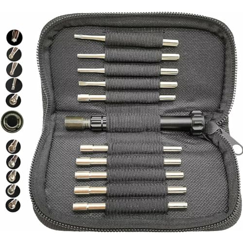 Serenophile Kit d'outils de réglage de carburateur 10 pièces pour moteurs à 2 temps, jeu de tournevis avec embouts hexagonaux et six embouts étoile pour...