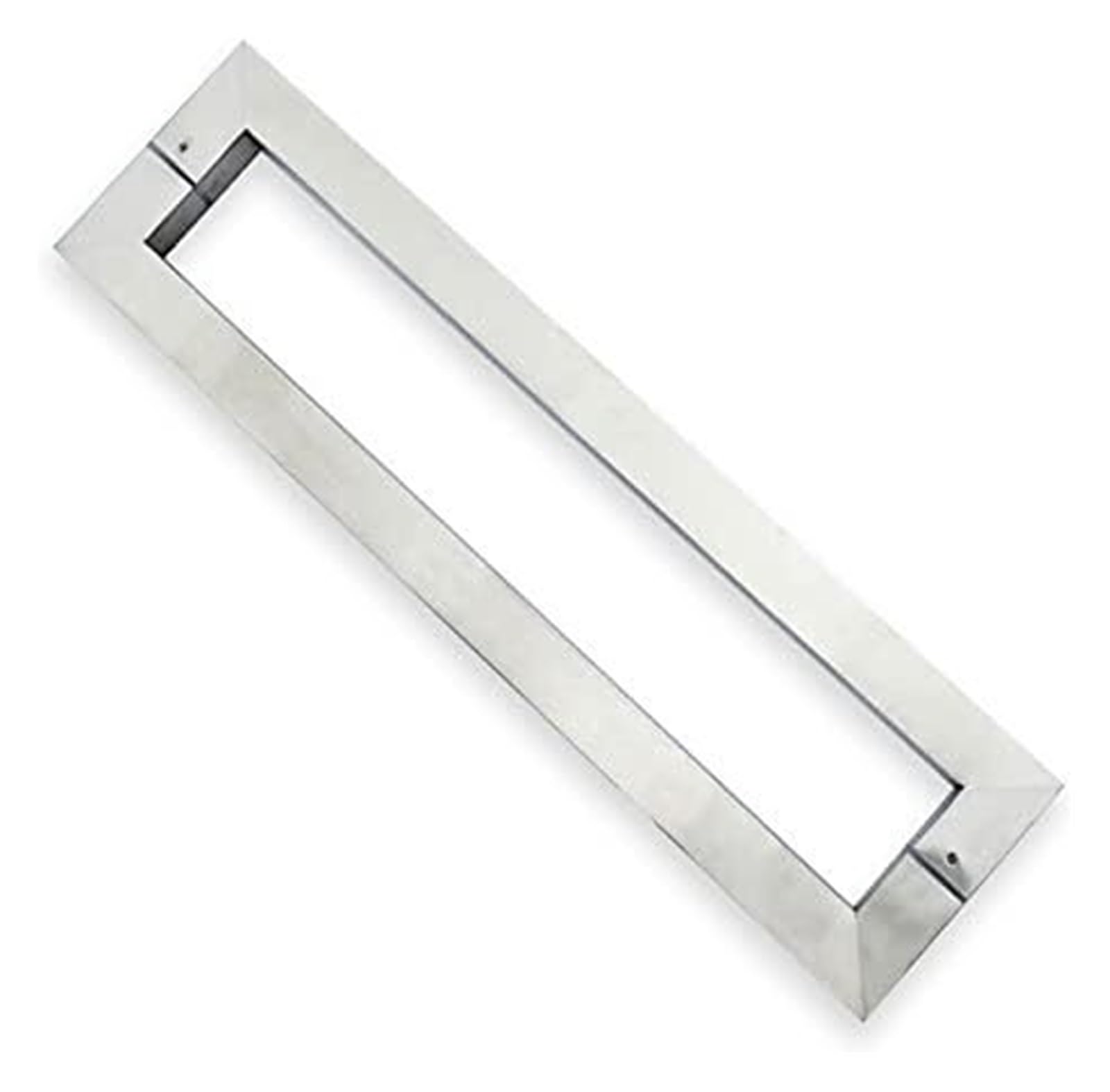 LQZAXSRDR Sliding Barn Door Handle, Stainless Steel Glass Door Handle Barn Shower Entry Multicolor Multi Sizes 2 Pack(Silver,44cm(173/8")*40cm)