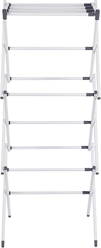 Miniatura 2 de Maomo Estante de secado de metal estándar fácil de instalar sin herramientas, diseño telescópico que ahorra espacio, 16.93-29.92 pulgadas de ancho,