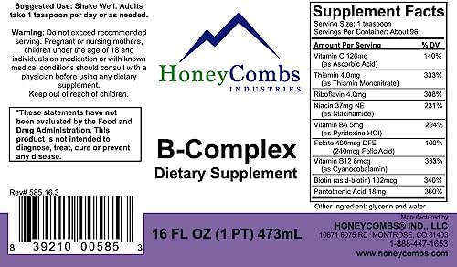 Honeycombs Super B Complex 16 Oz + Intestinal Tune-Up #TOP2