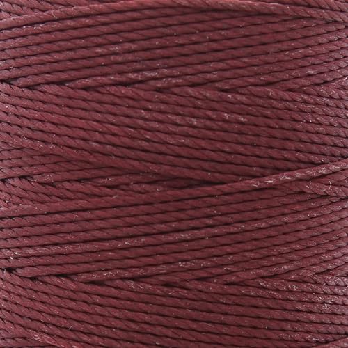 Cordón S-Lon #18 burdeos para tejer cuentas de ganchillo, Kumihimo y micro-macramé 5