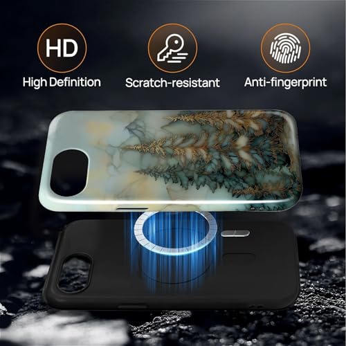 Coque pour iPhone 16e rigide double couche antichoc compatible MagSafe motif pin