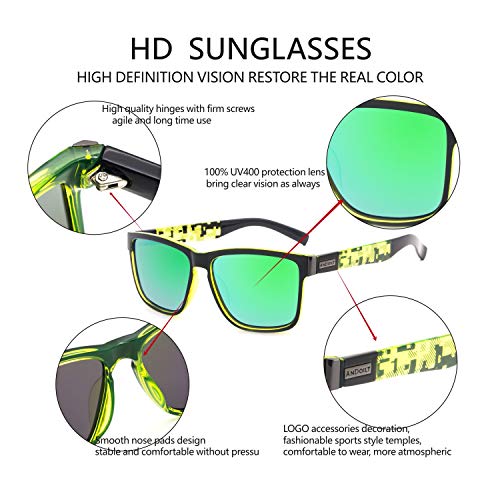 Image of ANDOILT Sport Polarized Square Sunglasses
