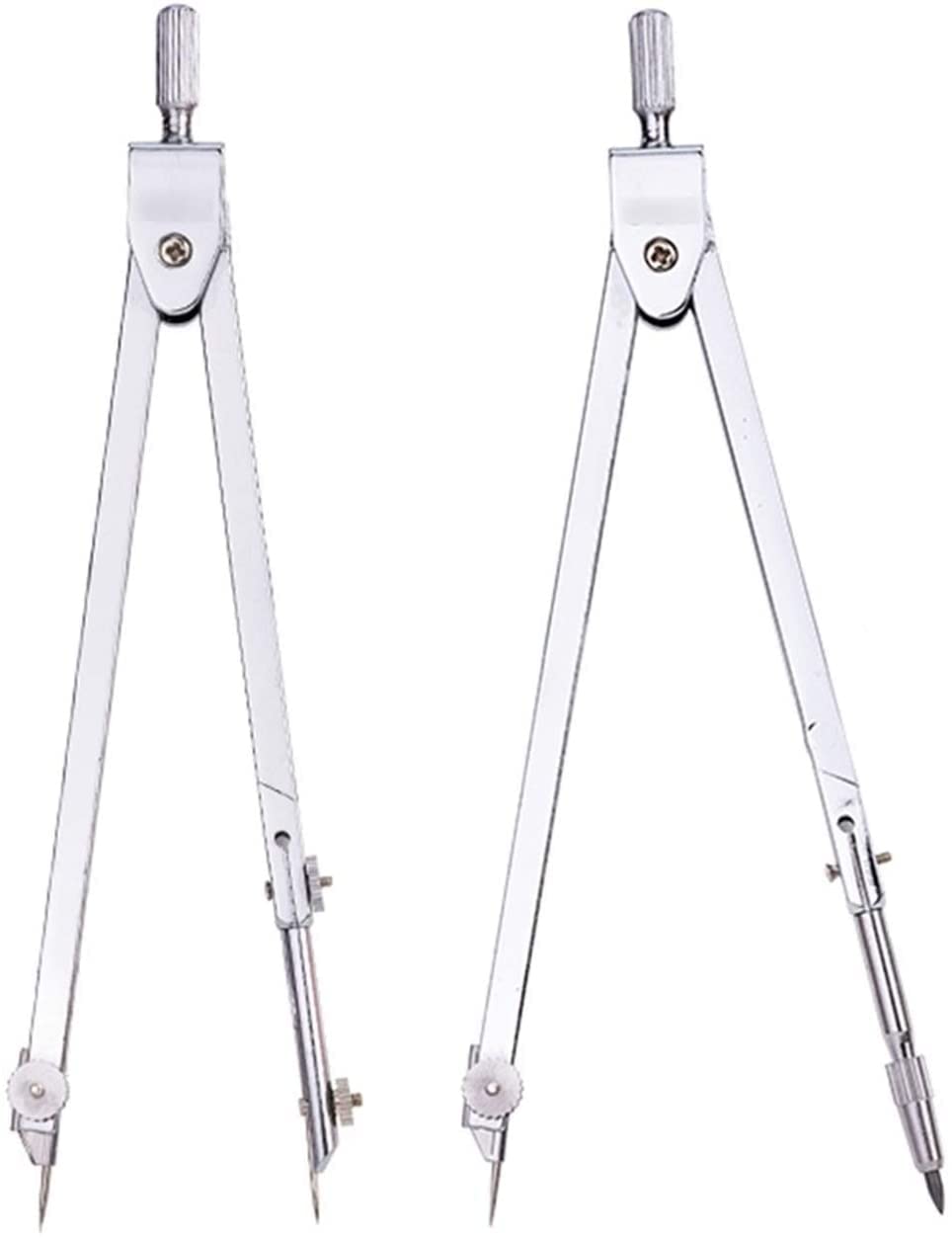 Set di Geometria, Set di compassi da Disegno Professionali, Compasso ad Arco a Molla con Blocco per Strumenti da Disegno Geometrico, Kit da Disegno per Studenti di ingegneria, Comp(C)