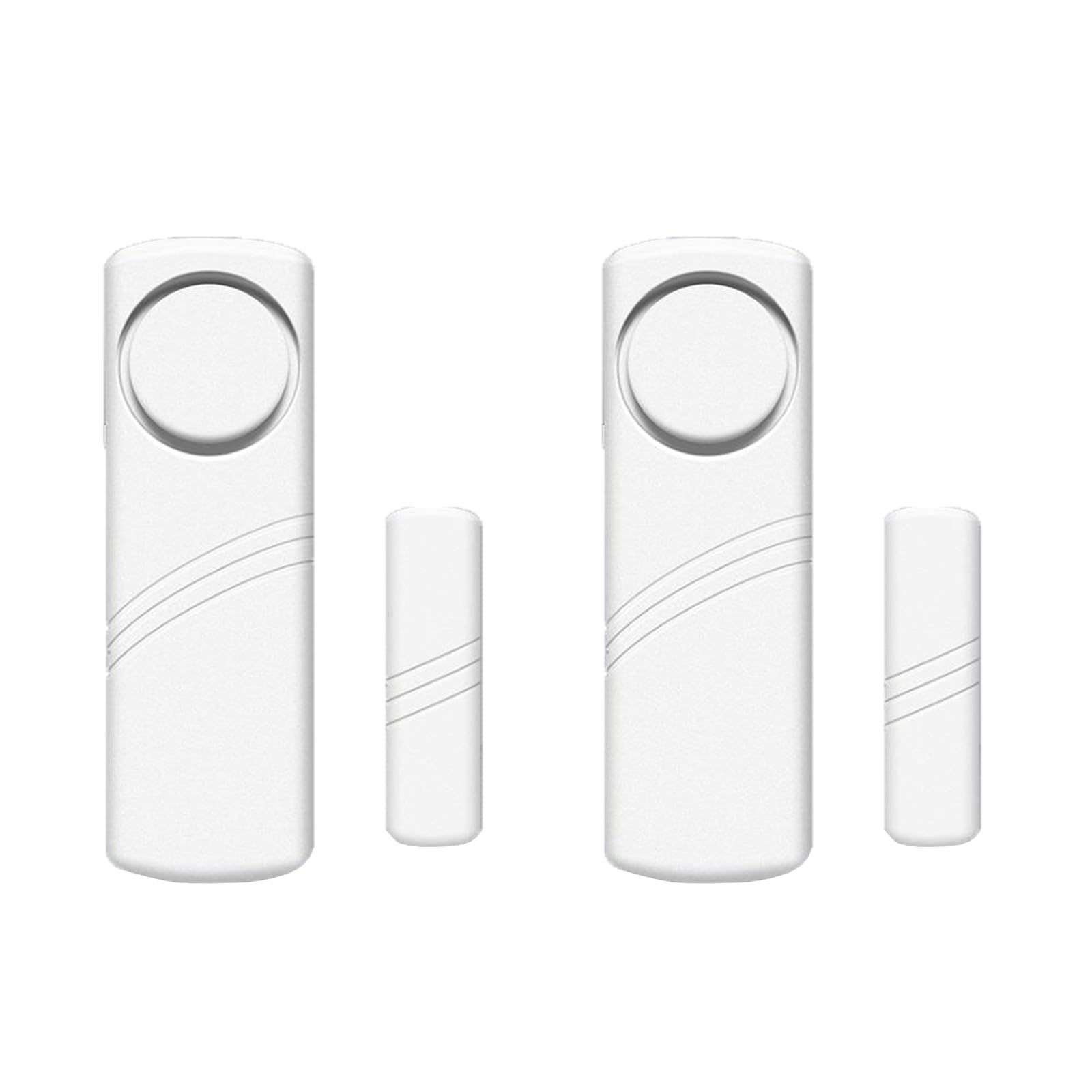 2 Pack Door/Window Alarm Magnetic, Wireless Security Sensor Burglar Alarm System Loud 90 dB, Shed Garage Vibration Entry Warning Detector, for Home Store Office School Hotel Security