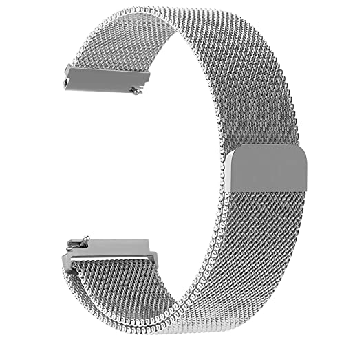 Bracelet acier 20mm à dégagement rapide compatible Amazfit et Samsung Galaxy Watch 4 5