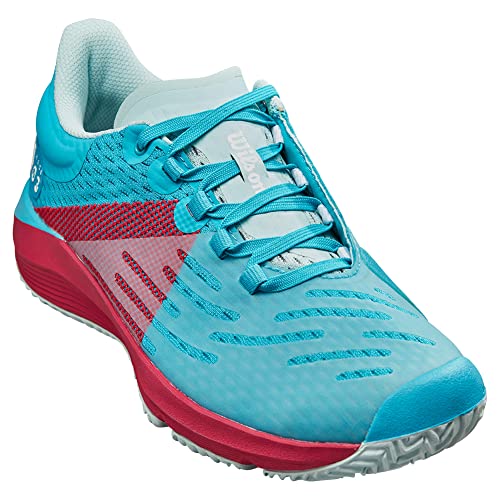 WILSON Juniors` KAOS 3.0 Tennis Shoes Scuba Blue and Love Potion2