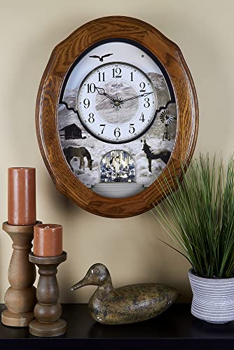 Rhythmclocksjoyfulprairiemagicmotionclock  Urban Country Home Decor Rhythm clocks joyful prairie magic motion clock  urban country home decor