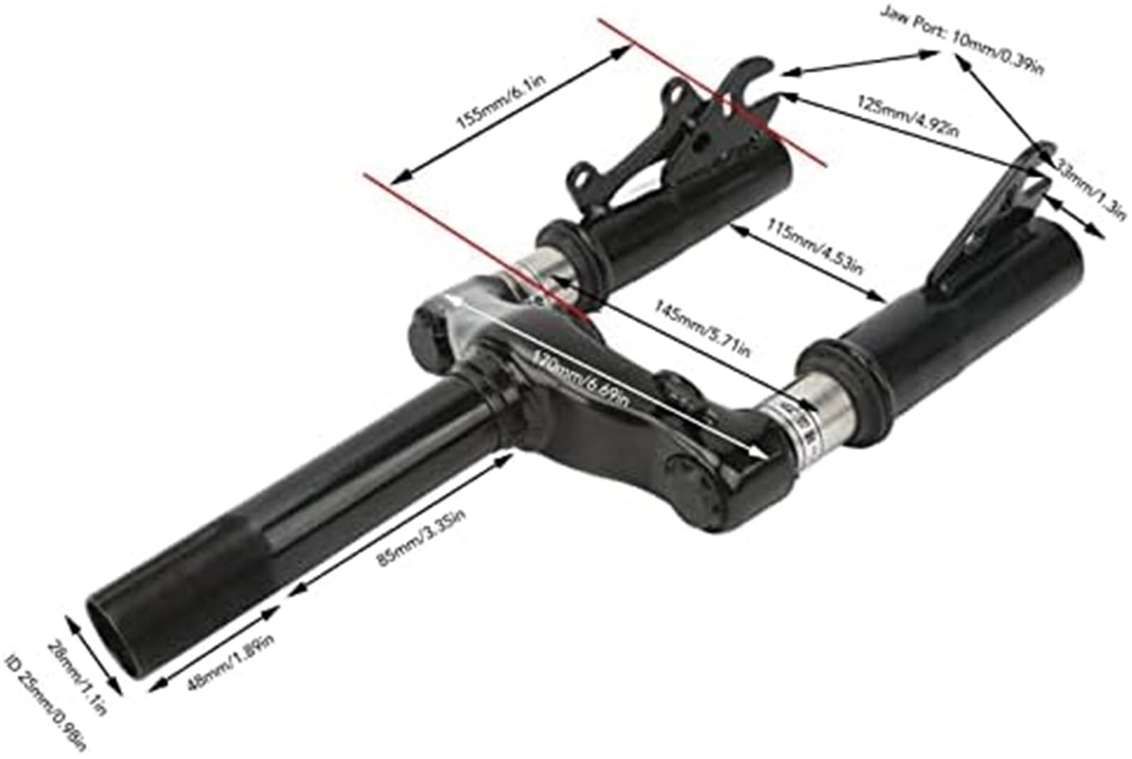 Amortisseur pour Avant, Fourche, Structure Robuste