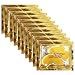 Jakuva 30 Pairs Collagen Gold Eye Masks Powder Crystal Gel Eye Masks For Anti Aging, Remove Bags, Anti Wrinkles, Moisturizing & Hydrating,under Eye patches，Gold