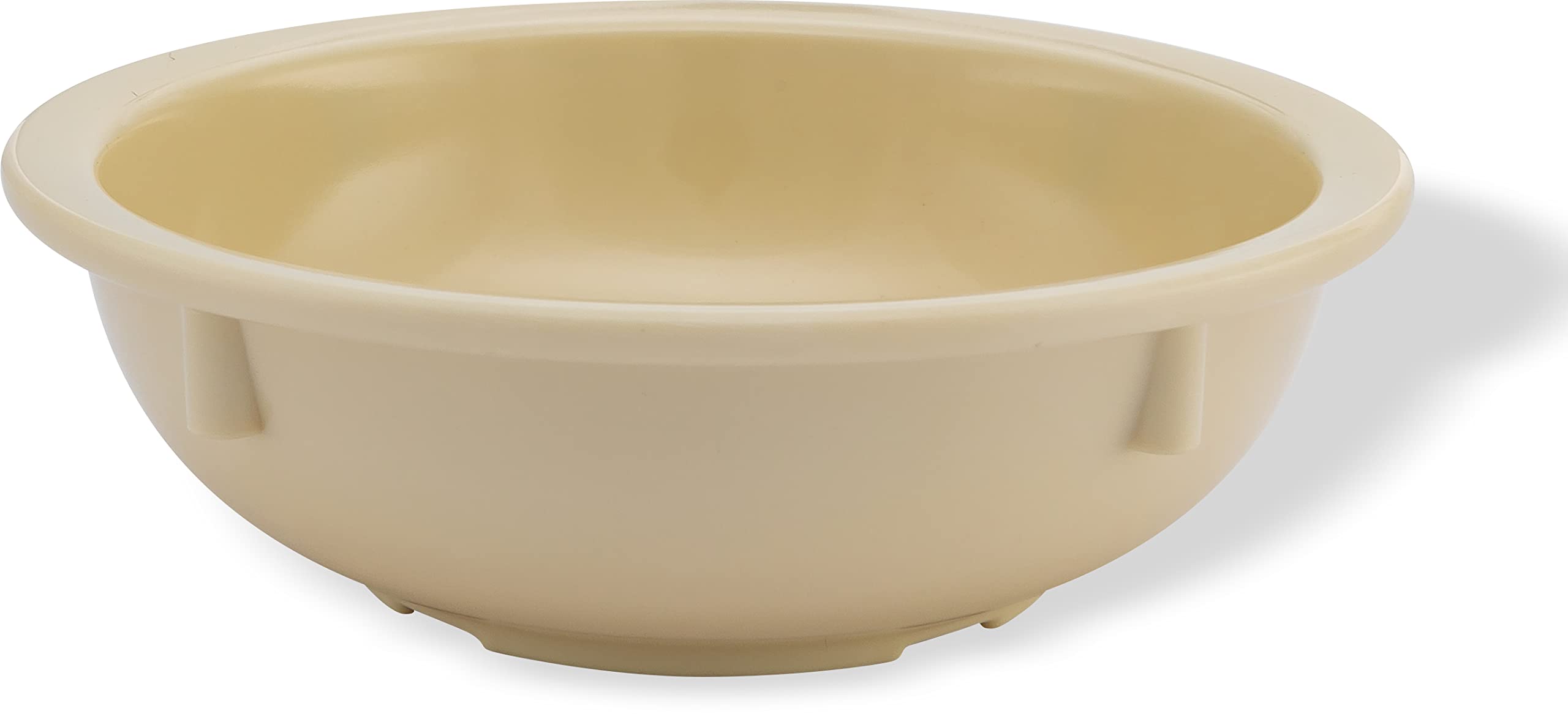 Carlisle FoodService Products KL11825 Kingline Melamine Nappie Bowl, 9.30 fl. oz. Capacity, 5-3/32" Dia. x 1.65" H, Tan (Case of 48)