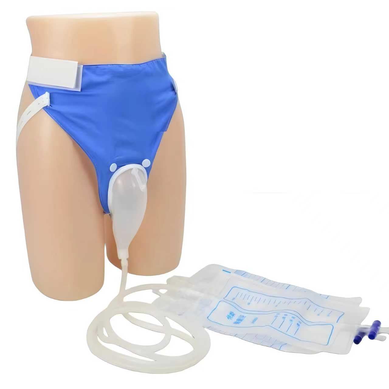 External Catheter for Men - Complete Urine Collection System with Leak-Proof Urine Bags for Men (1000ml & 2000ml Included), Comfortable Urine Collector for Men.