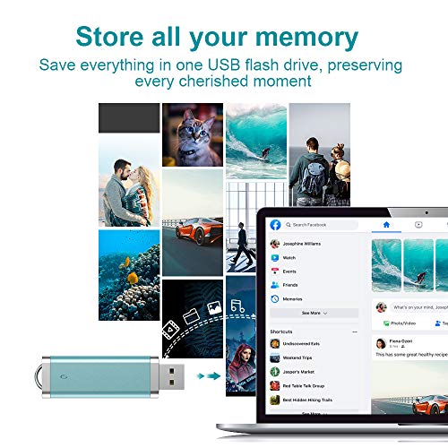 KEXIN 3 Stück 64 GB Flash Drive USB Drive Thumb Drive 64 GB USB Flash Drive Jump Drive 64G Flash Drives Foto Memory… – Bild 4