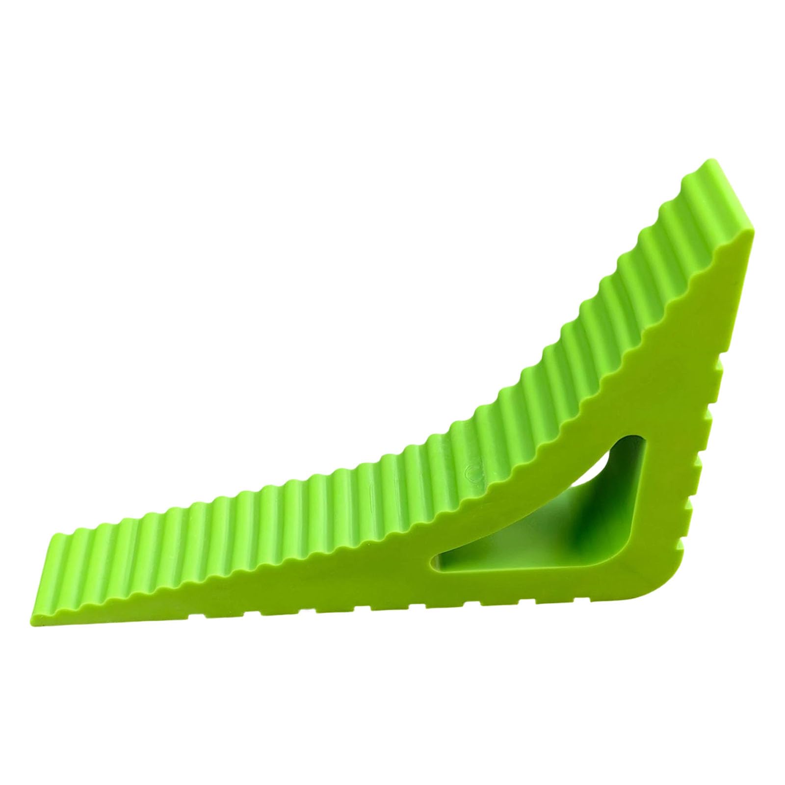 Tertioi Green Creative Triangle Door Stopper Shock Absorbing Block Wedge Door Stopper Soft Bumper Guard Creative Shape Door Stop