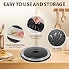 WENWELL 12 Inchs Microwave Splatter Cover & Silicone Mat, Large Vented Collapsible Guard dish Plate lid & Round Kitchen mat for food #5