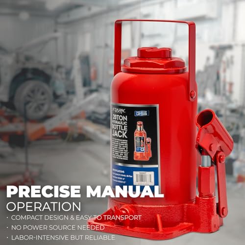 Image of XtremepowerUS Hydraulic Bottle Jack (20 Ton) Portable Hydraulic Jack Lift Height Farm RV Truck Equipment Automotive Shop