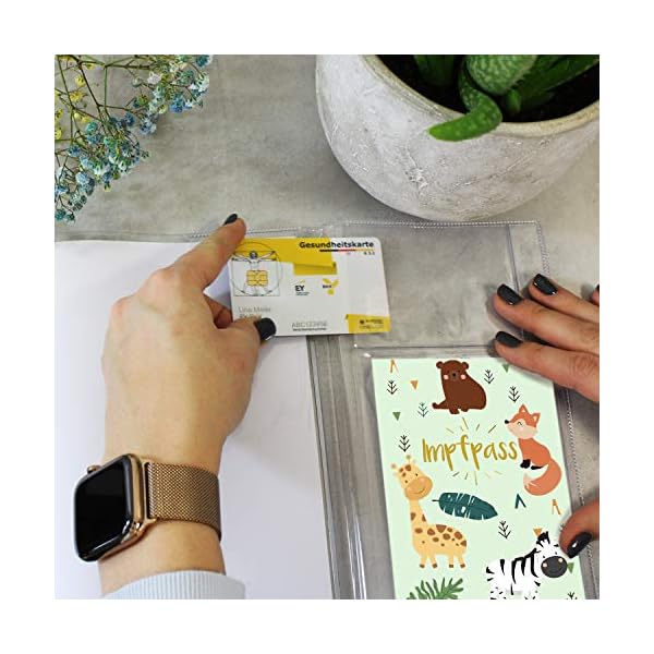 Cozy Racoon U-Heft- und Impfpasshülle | 3- teiliges Set |Hochwertige Hülle für Untersuchungsheft und Impfpass Deines… – Bild 7