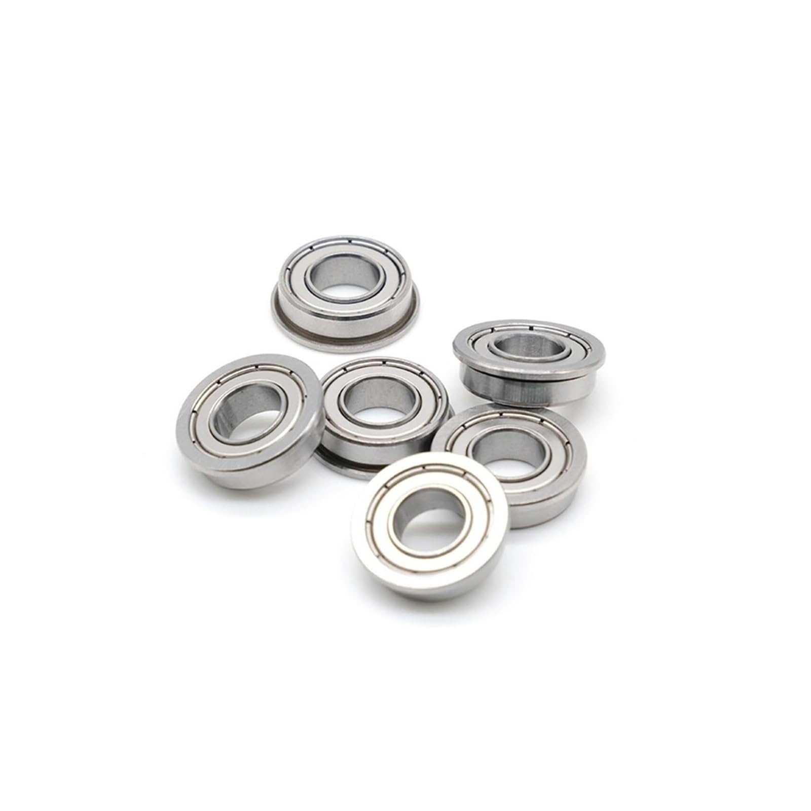 10 Uds MF148ZZ rodamiento de brida 8x14x4mm ABEC-7 miniatura con bridas MF148 Z ZZ rodamientos bolas Lucky