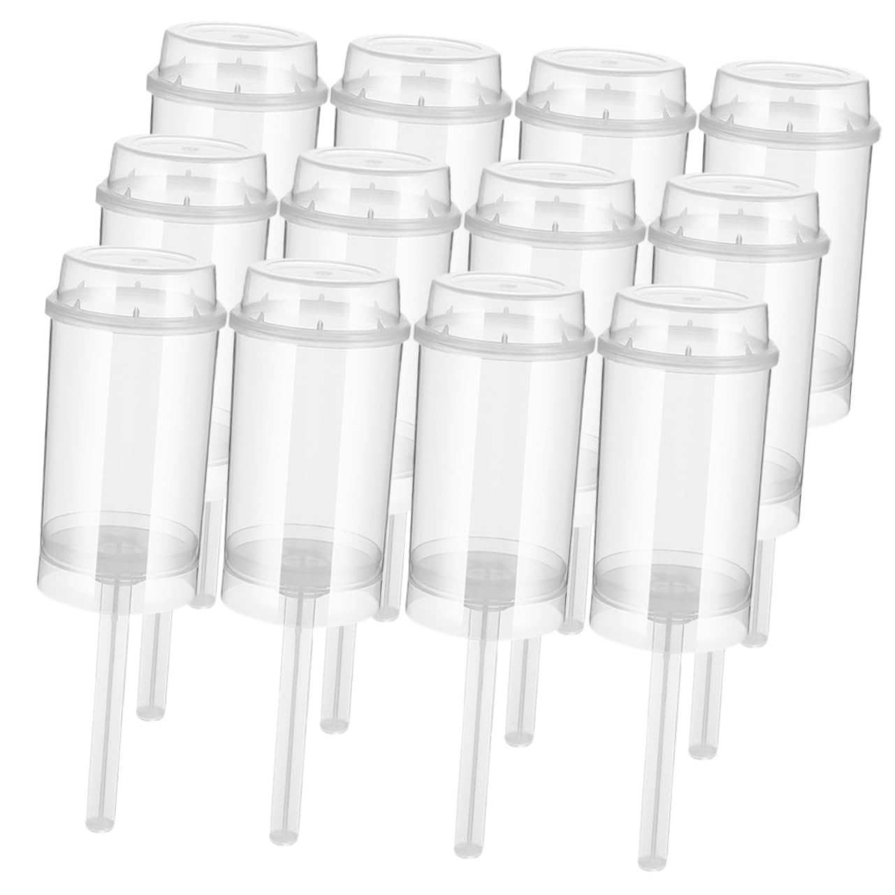 SOLUSTRE 20Pcs Cake Push Holders Portable Round Push Cup Containers for Ice Desserts and DIY Treats Easy to Fill and Reusable Cake Holder