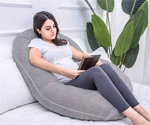 1 Middle One Pregnancy Pillow, C Shaped Full Body Pillow For Maternity Support thumb #5