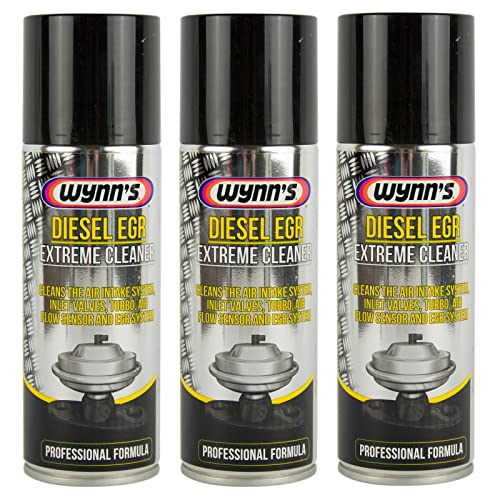 Wynn's - Limpiador de entrada de aire de motor diésel, limpiador de sistema de recirculacón de gases de escape EGR, 3 botellas de 200 ml